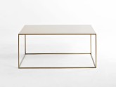 Stół kawowy TENSIO METAL 100x60 - złoty