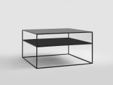 Stół kawowy TENSIO 2 FLOOR METAL 80 - czarny