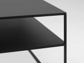 Stół kawowy TENSIO 2 FLOOR METAL 80 - czarny