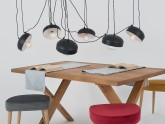 Lampa wisząca POPO FLAT 6 - czarny