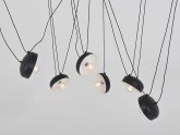 Lampa wisząca POPO FLAT 6 - czarny