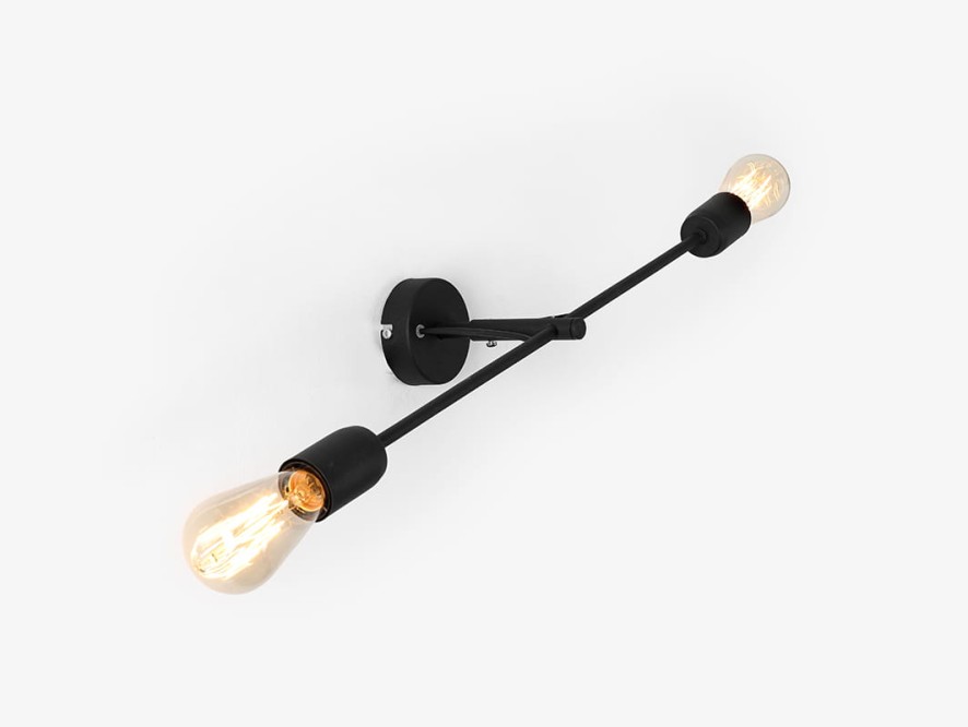 Lampa ścienna TWIGO WALL 2 L - czarny