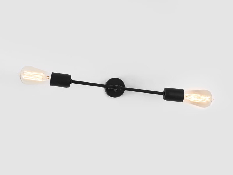 Lampa ścienna TWIGO WALL 2 S - czarny