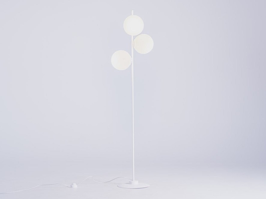 Lampa podłogowa BOBLER - biała