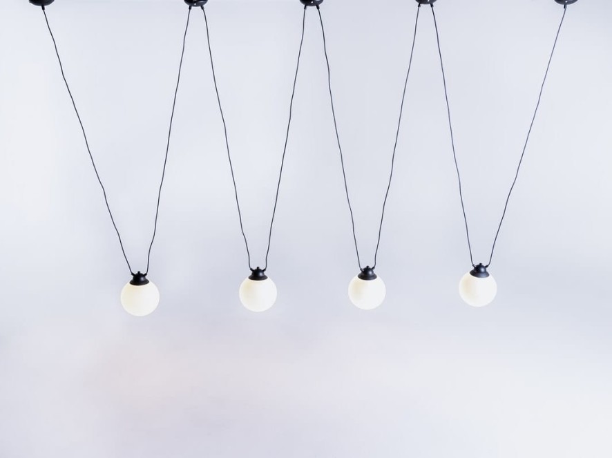 Lampa wisząca GLASS HANGMAN 4 - czarny