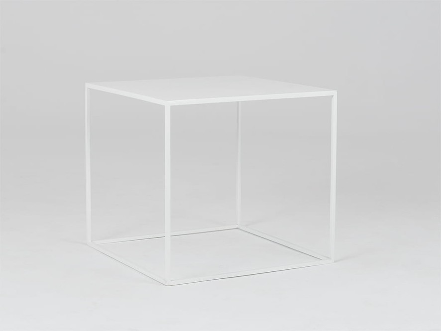 Stół kawowy TENSIO METAL 50 - biały