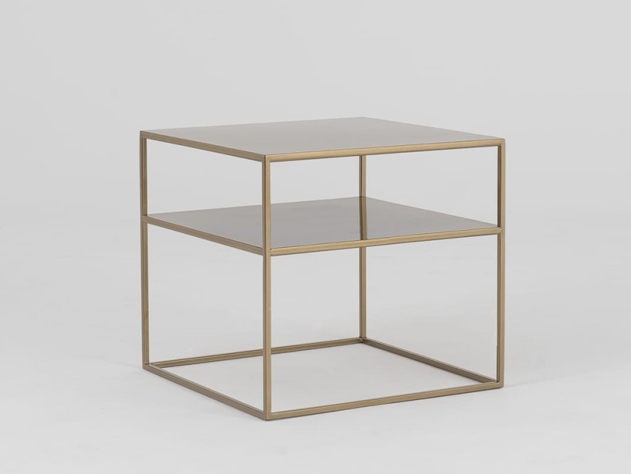 Stół kawowy TENSIO 2 FLOOR METAL 50 - złoty
