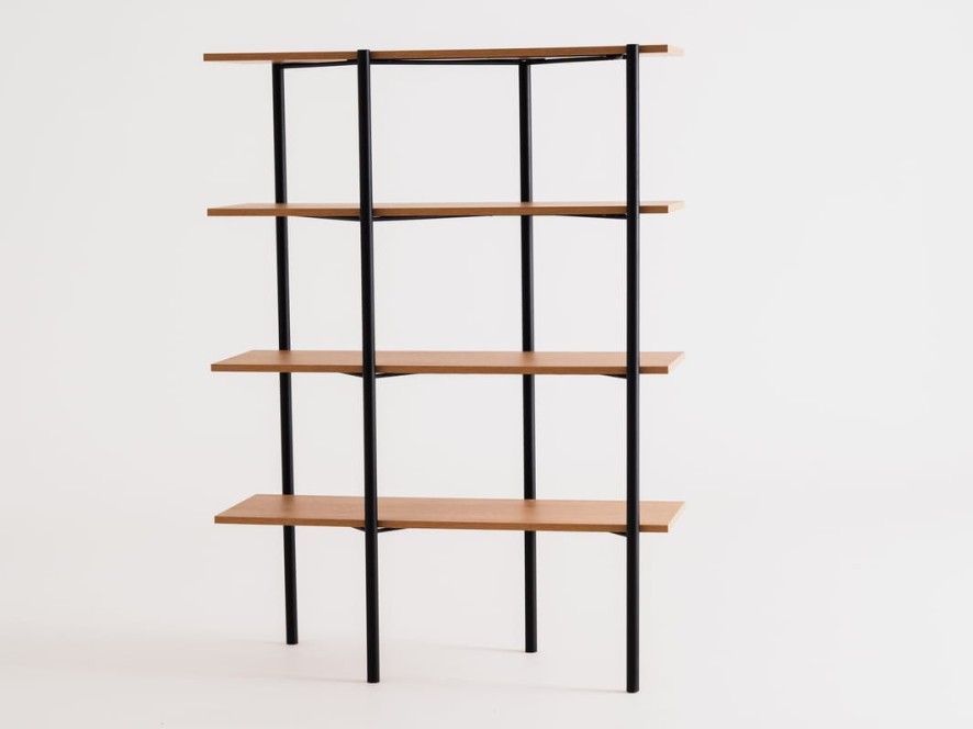 Regał RAVE BASIC 110 - dąb(3395), czarny