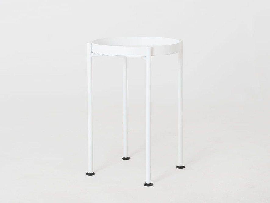 Stolik HANNA METAL 40-1F - biały