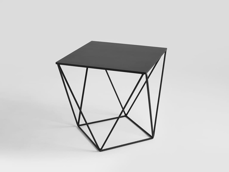 Stolik DARYL METAL 55 - czarny