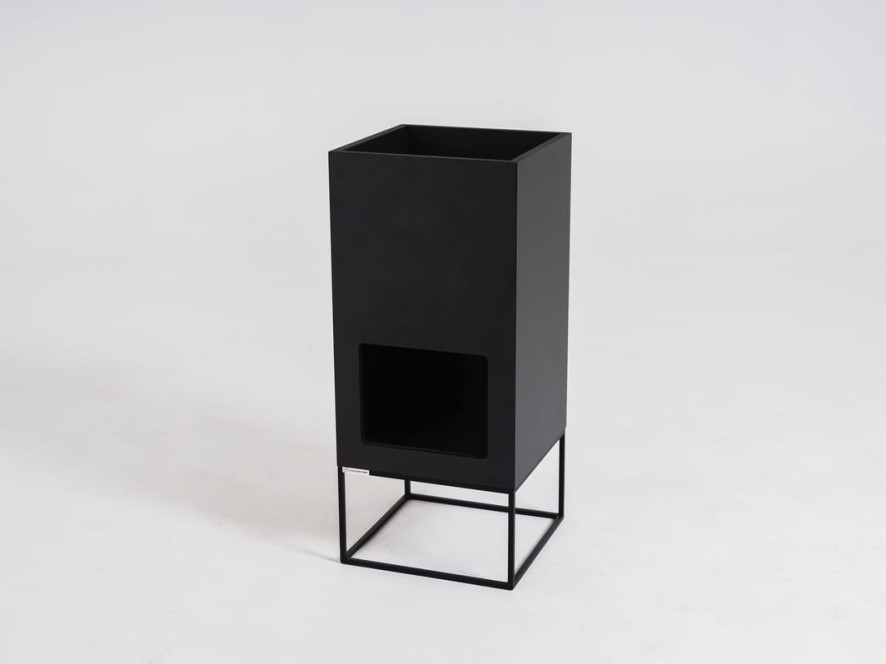 Donica PALMUS HIDE 80x35x35 - czarny