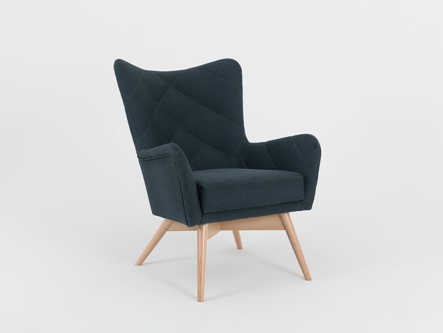 Fotel KARRO - głębia oceanu(et37), naturalny