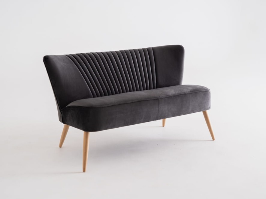 Sofa HARRY 2 os. - szary bez(rv96), naturalny