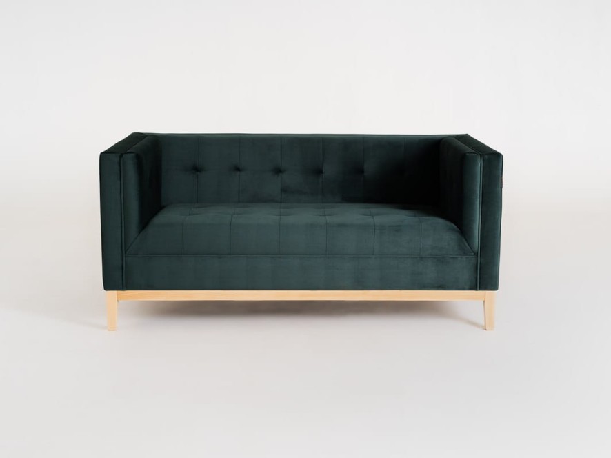 Sofa by-TOM 2 os. - avocado(rv38), naturalny