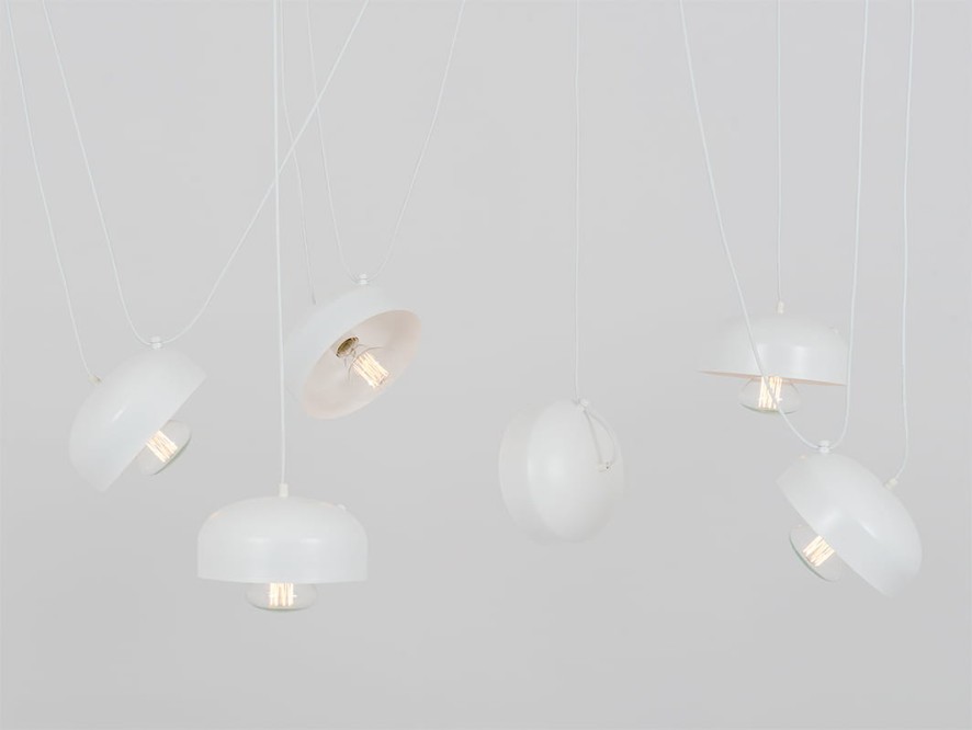 Lampa wisząca POPO FLAT 6 - biały