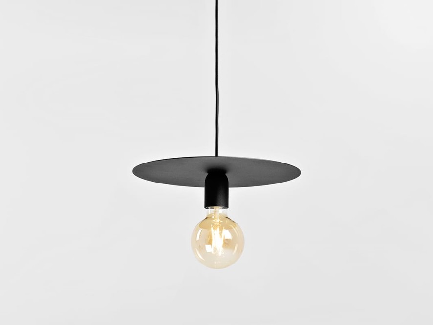 Lampa wisząca SKIVA L - czarny