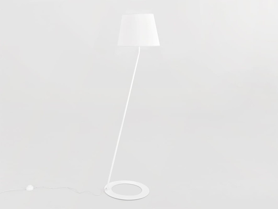 Lampa podłogowa SHADE FLOOR - klosz biały, biały