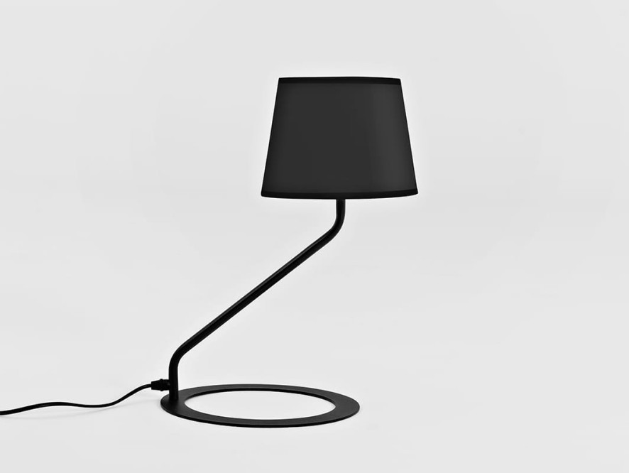 Lampa stołowa SHADE TABLE - klosz czarny, czarny