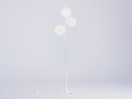 Lampa podłogowa BOBLER - biały