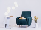Lampa podłogowa BOBLER - biała