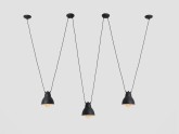 Lampa wisząca COBEN HANGMAN 3 - czarny