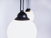 Lampa wisząca GLASS HANGMAN 3 - czarny