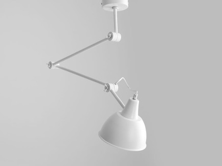 Lampa wisząca COBEN SUSPENSION - biały (biały środek klosza)