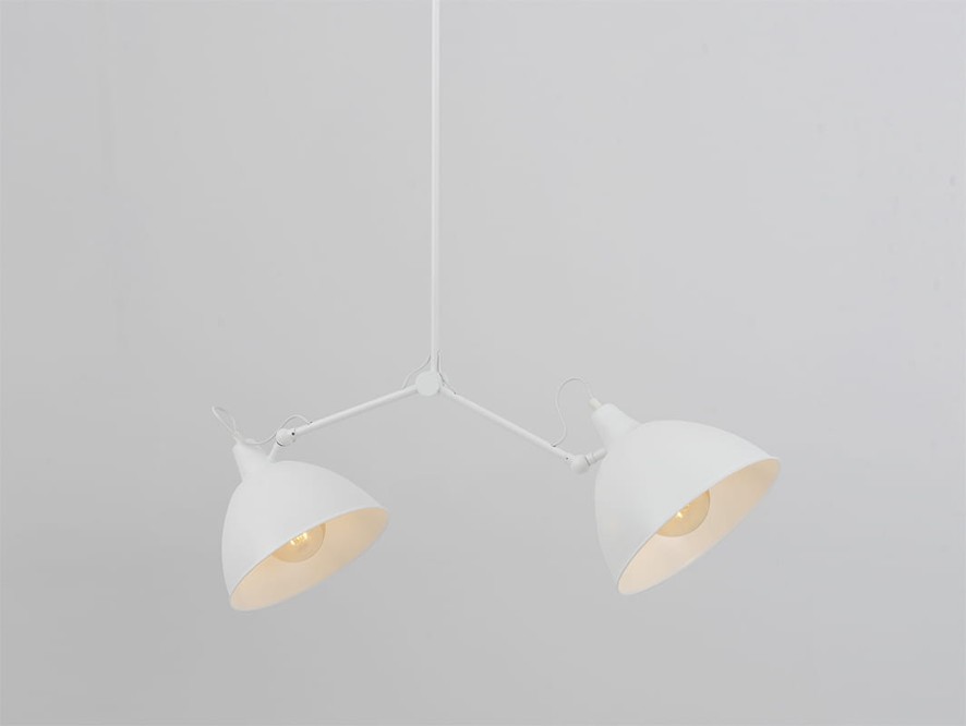 Lampa wisząca COBEN TWO HEAD - biały