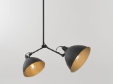 Lampa wisząca COBEN TWO HEAD - czarny