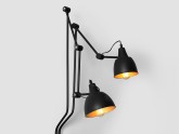 Lampa ścienna COBEN WALL 2 - czarny