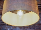 Lampa wisząca MASALA JUTE 50x30 - czarny