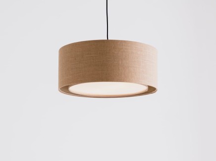 Lampa wisząca MASALA JUTE COVER 50x20 - czarny