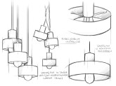 Lampa wisząca FAY 1 M - biały