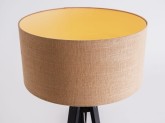 Lampa podłogowa MASALA JUTE FLOOR 50x30 - czarny