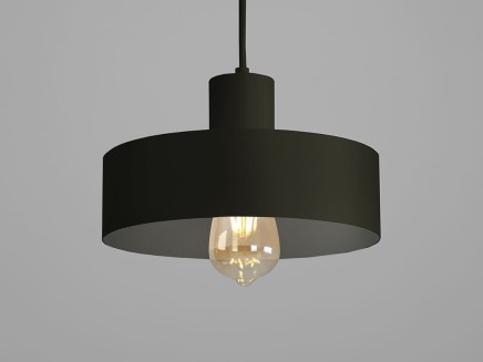 Lampa wisząca FAY 1 M - czarny