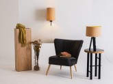 Lampa ścienna MASALA JUTE WALL 20x30 - czarny