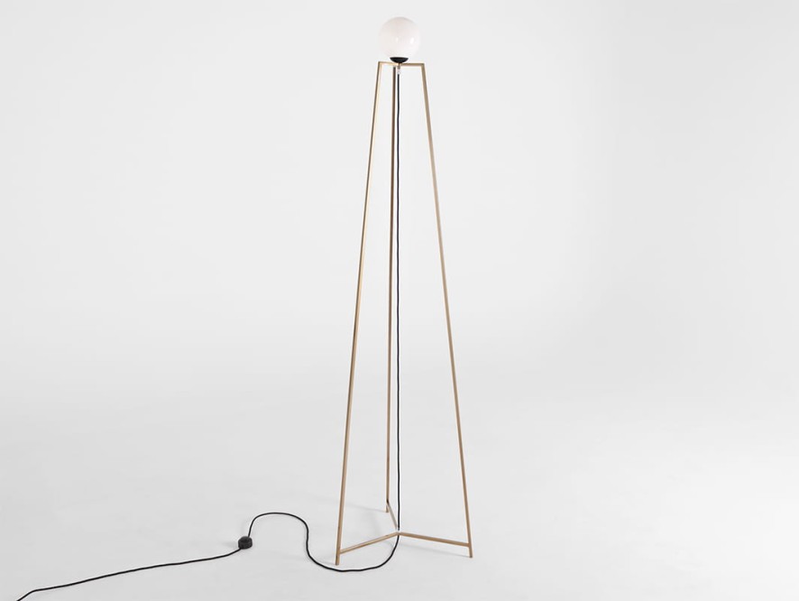 Lampa podłogowa FARO FLOOR - złoty
