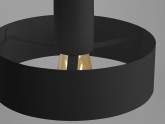 Lampa wisząca FAY 1 M - czarny