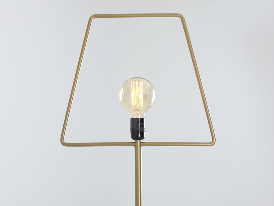 Lampa podłogowa FIRKANT FLOOR - złoty
