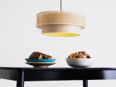 Lampa wisząca RATIKA 2R 50x20, beżowy