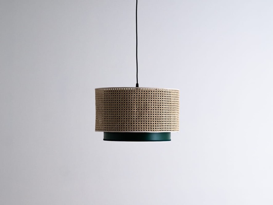 Lampa wisząca RATIKA 2R WIDE 50x30, zielony