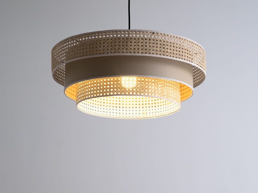 Lampa wisząca RATIKA 3R 60x20, beżowy