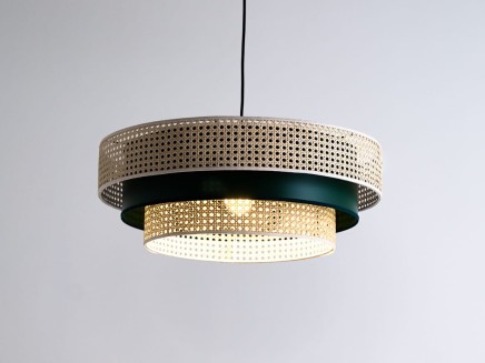 Lampa wisząca RATIKA 3R 60x20 zielony
