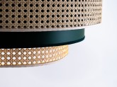 Lampa wisząca RATIKA 3R 60x20, zielony