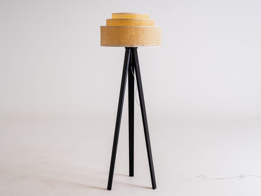 Lampa podłogowa FLETE FLOOR 3R - czarny