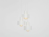 Lampa wisząca FAY 3 KOŁO - biały
