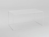Stół kawowy TENSIO METAL 100x60 - biały