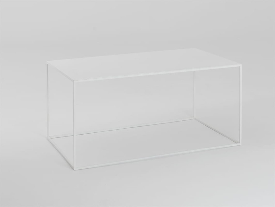 Stół kawowy TENSIO METAL 100x60 - biały