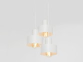 Lampa wisząca FAY 3 KOŁO - biały