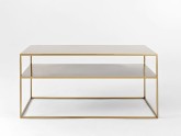 Stół kawowy TENSIO 2 FLOOR METAL 100x60 - złoty